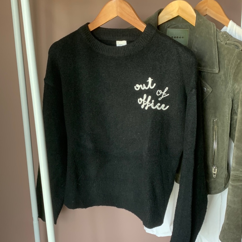 A new day crew neck embroidered sweater